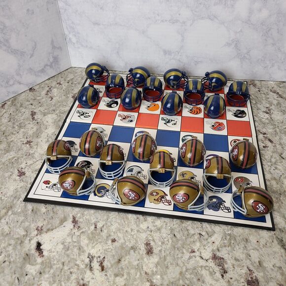 Vintage ST. LOUIS RAMS vs 49ers Checkers Game Set Rare! - Picture 7 of 16